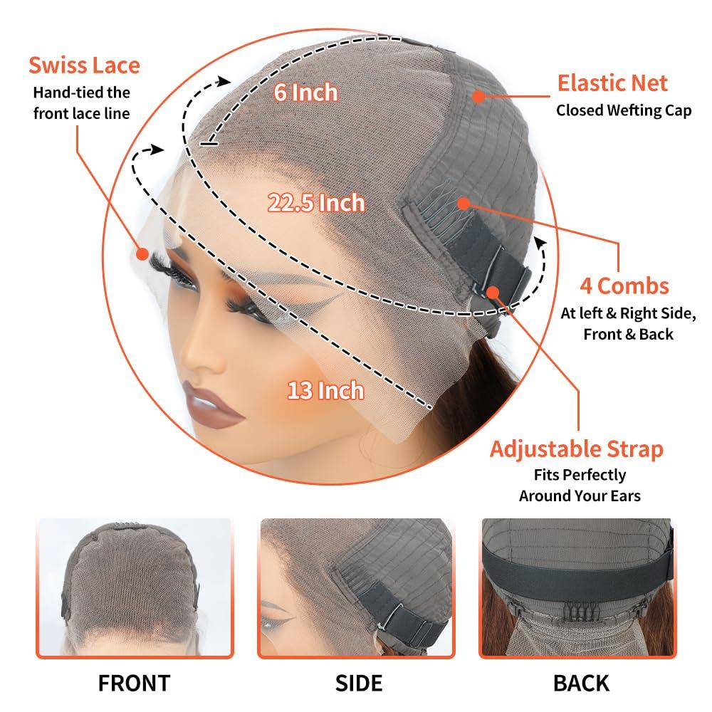 LAPONDAI LAPONDAI 13x6 Chocolate Brown Lace Front Wig Human Hair