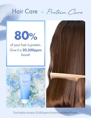 HAIR+ MADE IN SUARUM HAIR PLUS Velvet Protein Bond Nutri Injection Ampoule | Leave in Conditioner for Women & Men | For Frizzy and Damaged Hair | Smoothing Serum for Hair | Hair Moisturizer (70ml, 2.37fl oz)