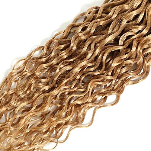 AuokMar #27 Curly Blonde Bundles Human Hair Virgin Hair Extensions Kinky Curly Hair 22 24 26 In Unprocessed Virgin Hair For Black Women 8A Grade Weave And Weft Hair Extensions