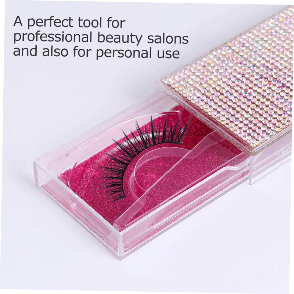 FOMIYES FOMIYES 3sets False Lashes Storage Box Eyelash Organizer Eyelash Case False Eyelash Container Storage Box for Eyelash Gold Trays 2pcs*3