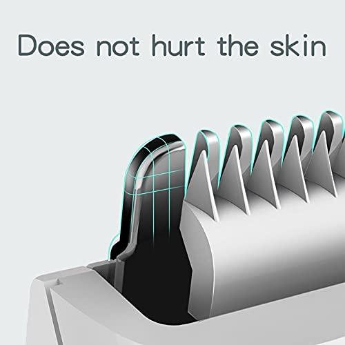 toothgeneric toothgeneric Hair Clippers for Men, Professional Hair Clipper for Children Baby USB Rechargeable Quiet Hair Trimmer Child Cordless Cutting Machine, Silver