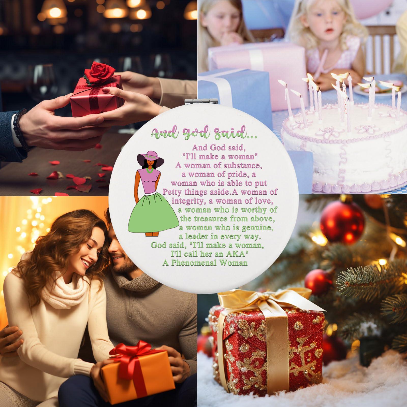 Zuo Bao Zuo Bao Sorority Gift Mirror Pretty Girl Gifts Paraphernalia Charm Pearl Gift for Women (and God Said)