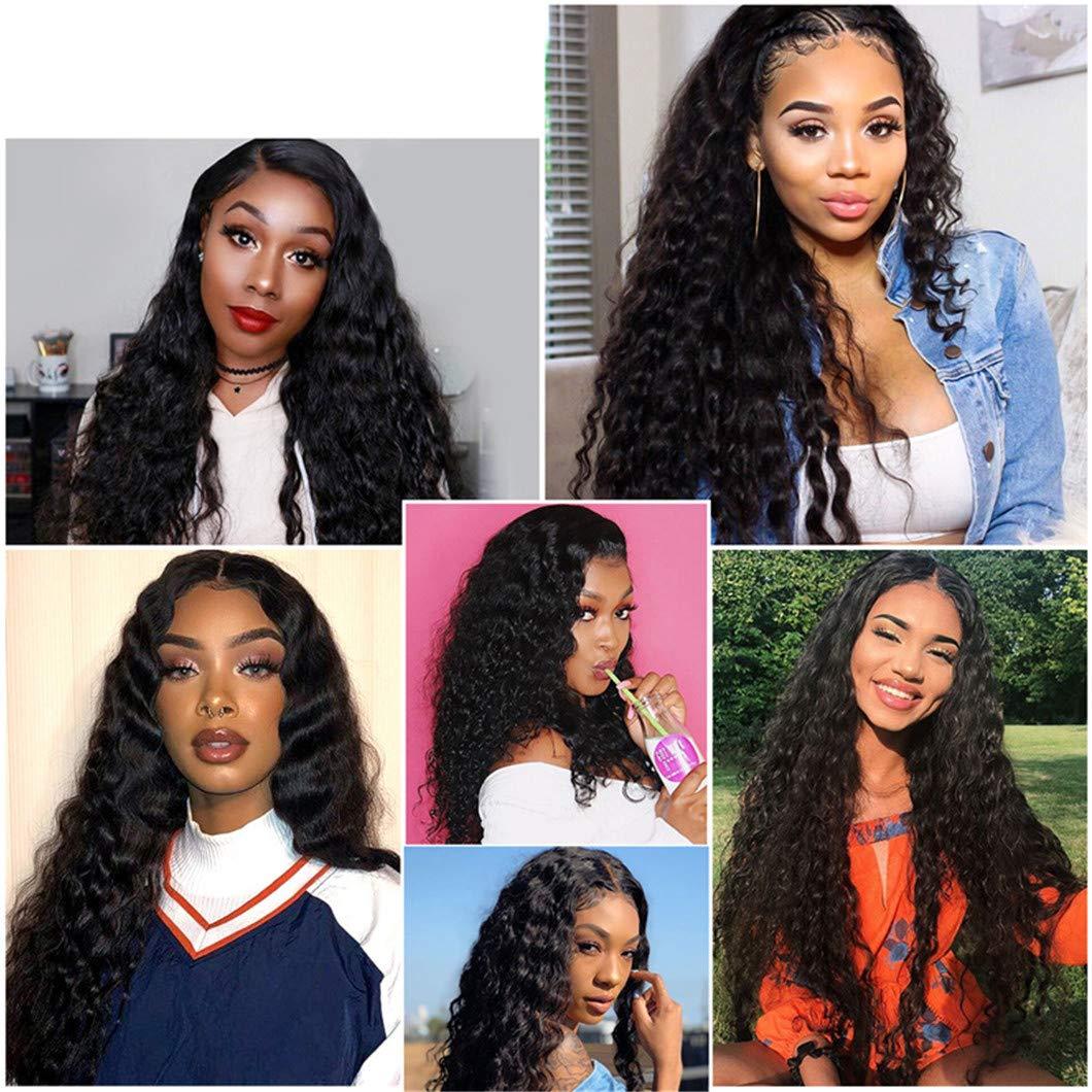 SSJFZM Peruvian Loose Deep Wave 3 Bundles 8 10 12 14 16 18 20 22 24 26 28 Inch Bundles Remy Human Hair Natural Color Hair 16 18 18