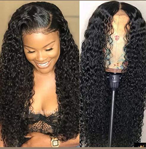 Generic 360 Lace Wigs Pre-plucked with baby hair (14" Deep Curl 180% Density)