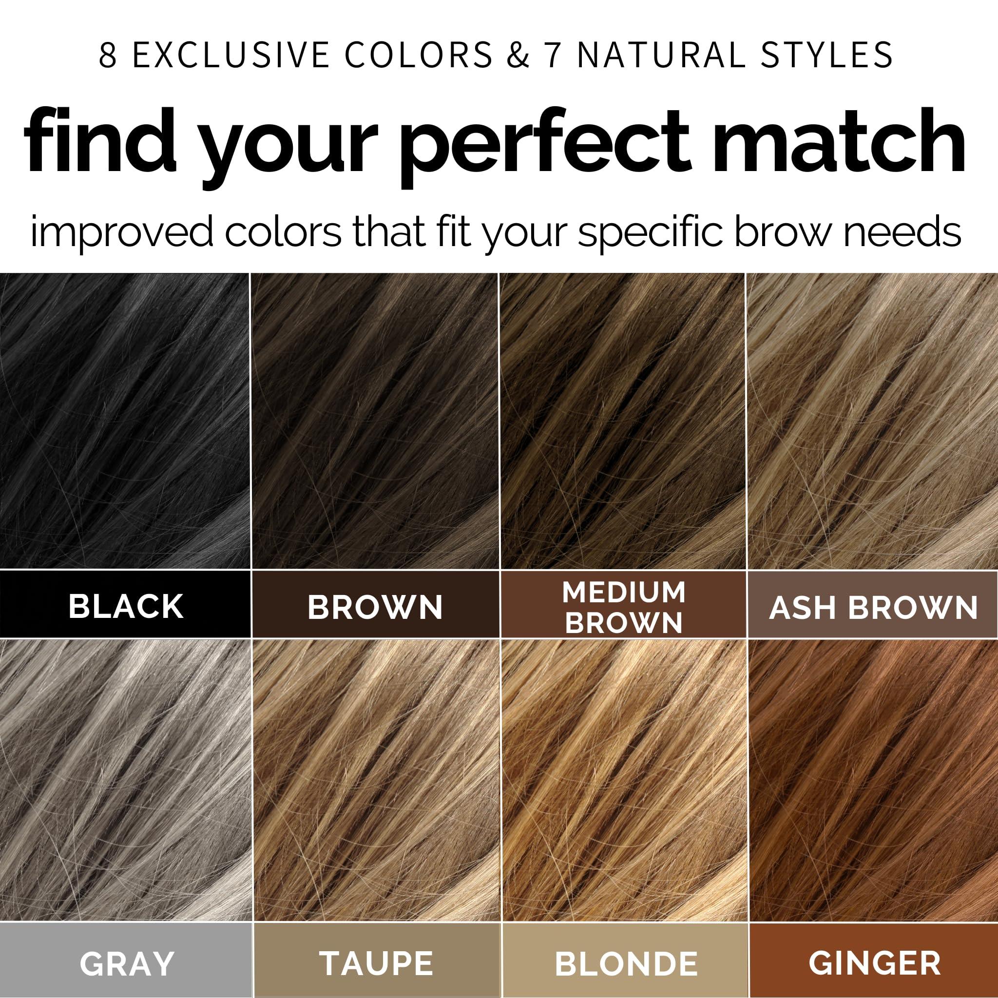 Brows by Bossy Brows by Bossy Studio & Co Temporary Eyebrow Tattoos Waterproof Eyebrow Stickers, False Tattoos Hair Like Peel Off Instant Transfer Brow upward taupe