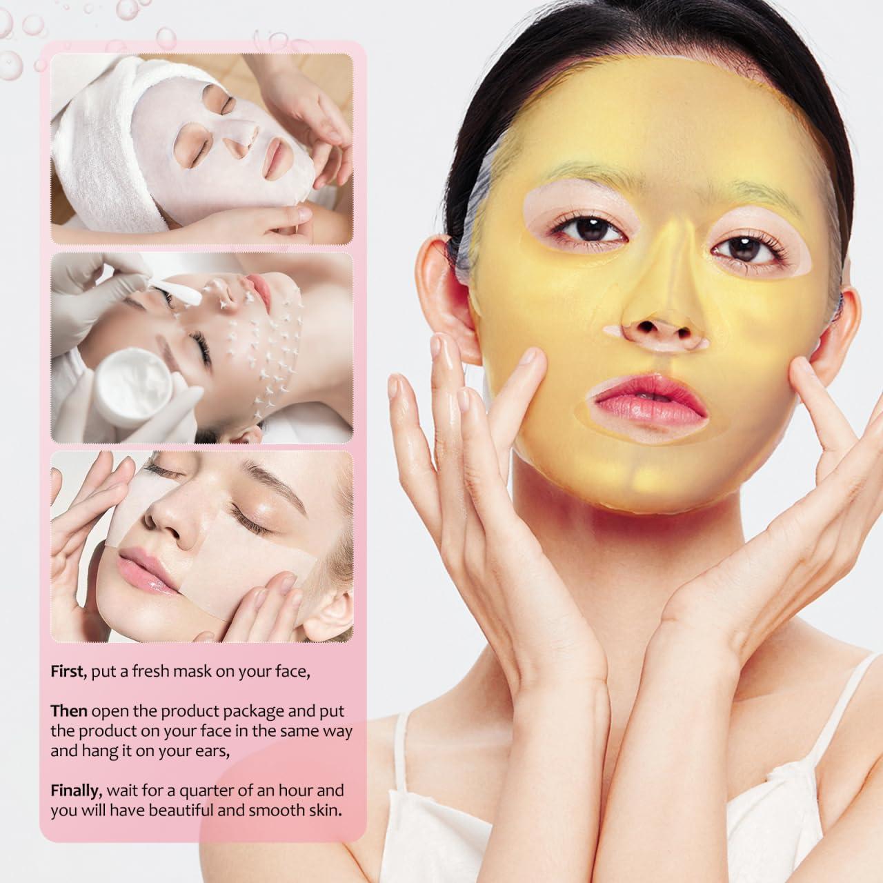 Ipetboom Ipetboom 3 Pcs Reusable Silicone Facial Mask Cover for Sheet Silicone Skin Mask Reusable Moisturizing Silicone for Sheet Prevent Evaporation Care Tool