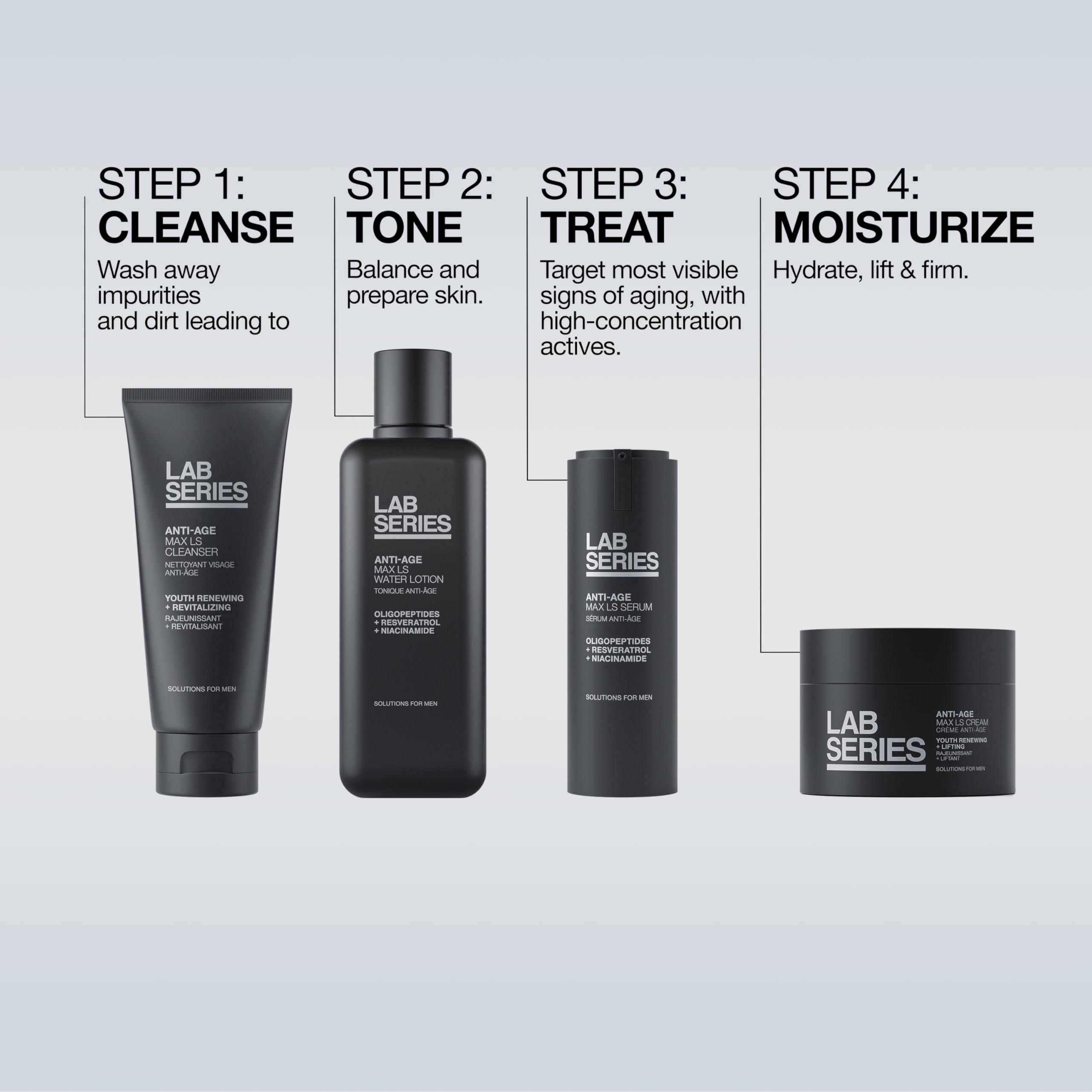 Lab Series Lab Series Max LS Face Serum - Anti Aging Skincare for Men - Visibly Reduces Fine Lines & Wrinkles, 0.91 Ounce Refill