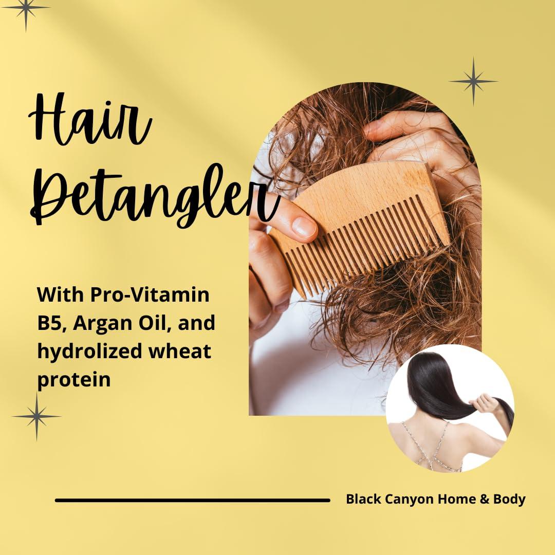 Black Canyon Home and Body Black Canyon Frankincense & Golden Myrrh Scented Argan Oil Shampoo Conditioner and Hair Detangler Set, 16 Oz