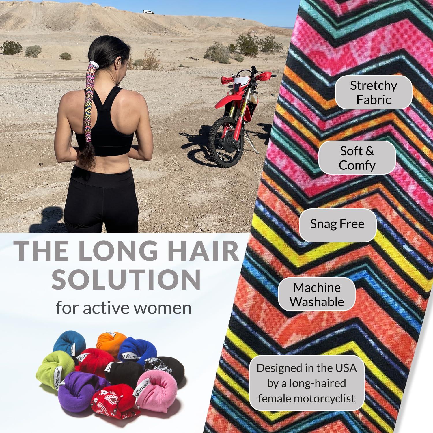 Wrapter Wrapter Pony Tail Hair Wrap (Zigzag Print)