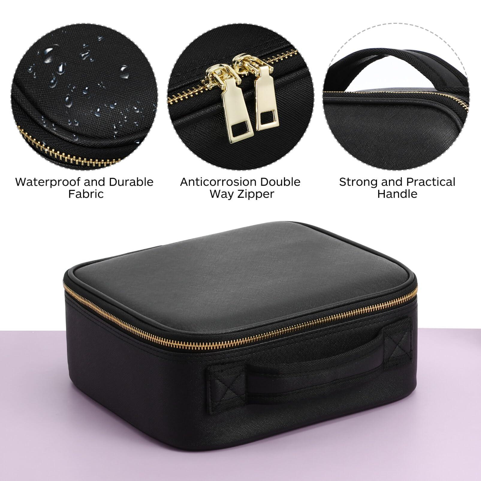 EXCEART EXCEART makeup organizer bag large capacity cosmetic bag large makeup pouch big cosmetic bag extra large toiletry bag makeup case large portable makeup bag travel pu leather