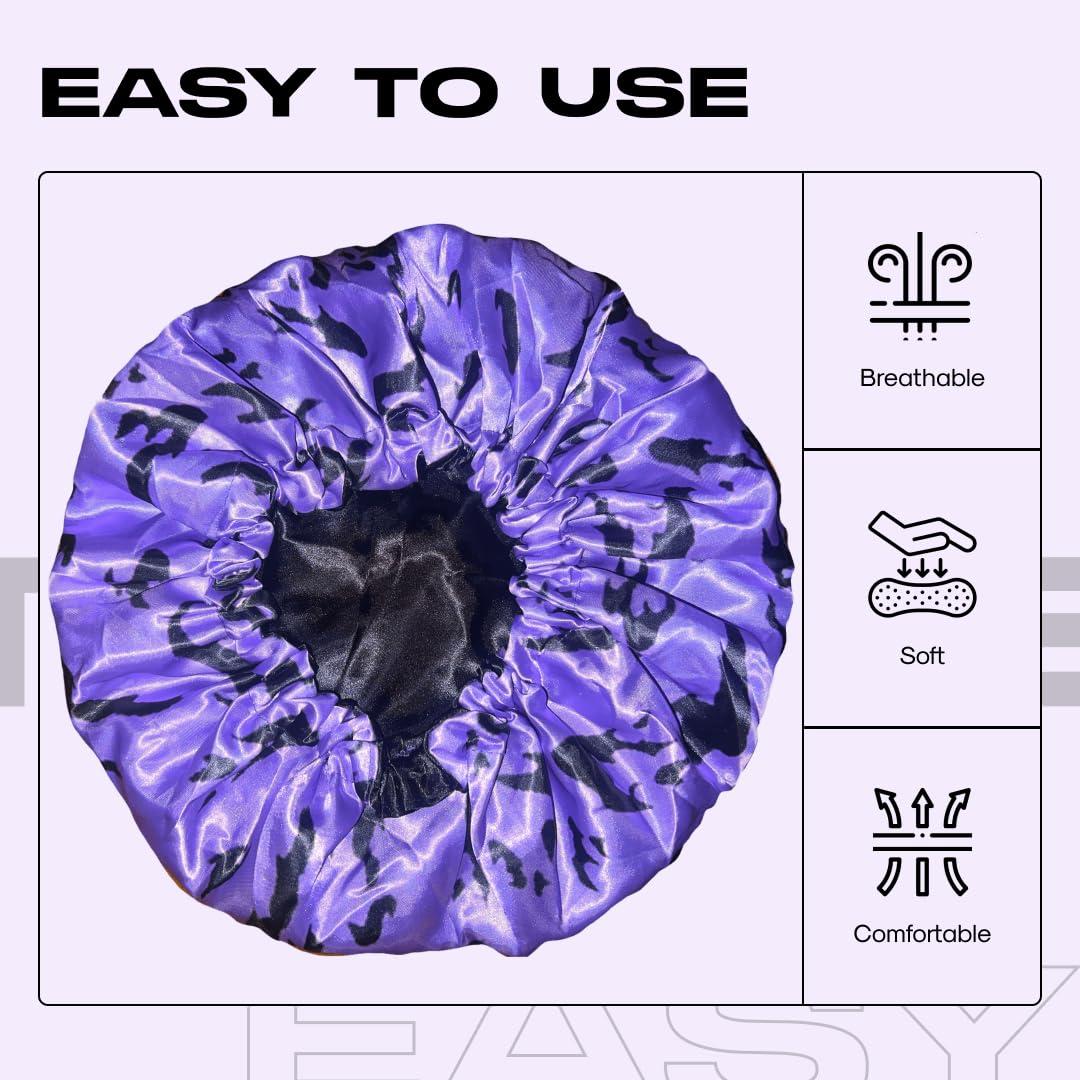 FOR KINGS. BY KINGS CROWN LMTD SUPPLY Anime Durag and Silk Bonnet 2pcs Set for Men Women, Silky Design Satin with Fabric Comfort Compression, Cursedmark