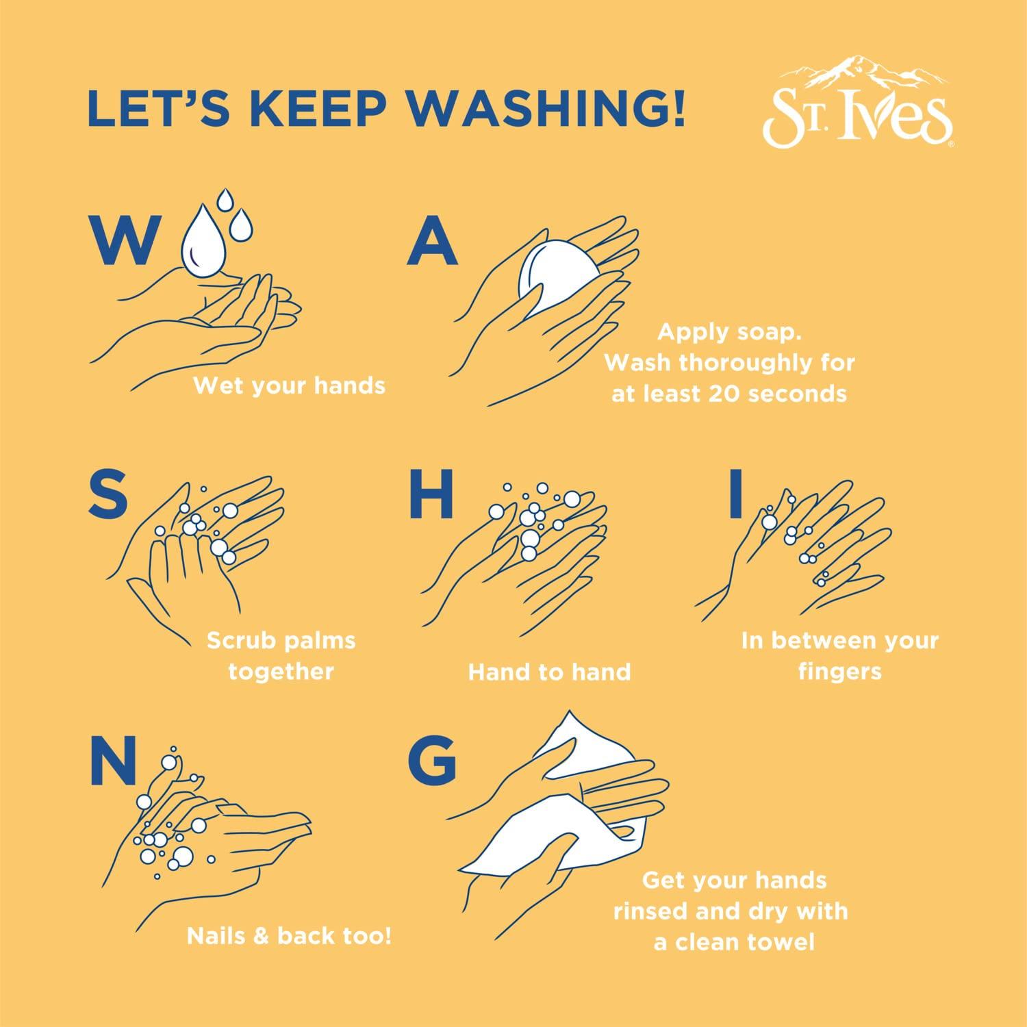 St. Ives St. Ives Exfoliating Body Wash - Sea Salt & Pacific Kelp Scrub, Natural Body Wash, Body Soap, or Hand Soap with Plant-Based Exfoliants for Glowing Skin, 16 Oz Ea (Pack of 2)