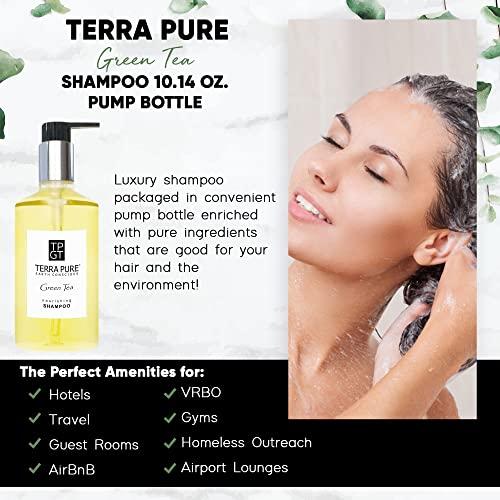 Terra Pure Terra Pure Shampoo, Retail Size Hotel Amenities, 10.14 oz. (Single)