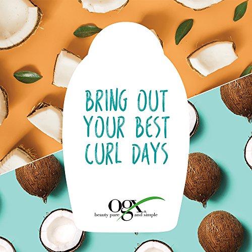 OGX OGX Quenching + Coconut Curls Curl-Defining Conditioner, Nourishing Curly Hair Conditioner with Coconut Oil, Citrus Oil & Honey, Paraben-Free with Sulfate-Free Surfactants, 13 floz