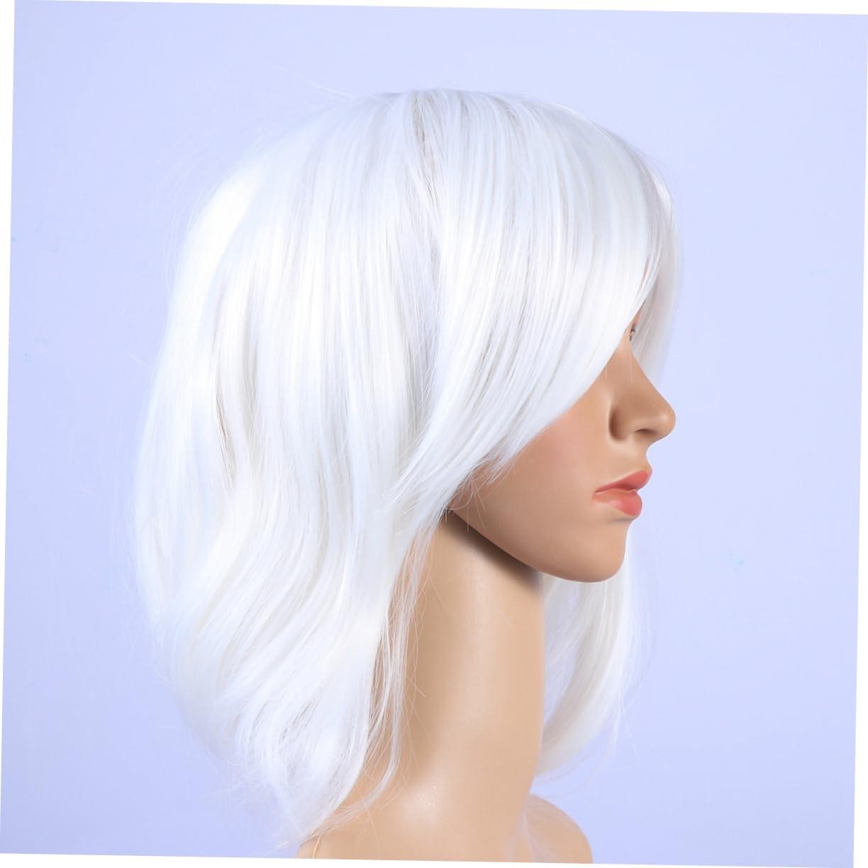 Ipetboom Ipetboom Short Straight Wig Women\'s Synthetic Wig High Temperature Fiber Wig for Party Daily Cosplay Reusable