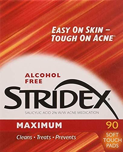 Stridex Single-Step Acne Control, Maximum, Alcohol Free, 90 Soft Touch Pads