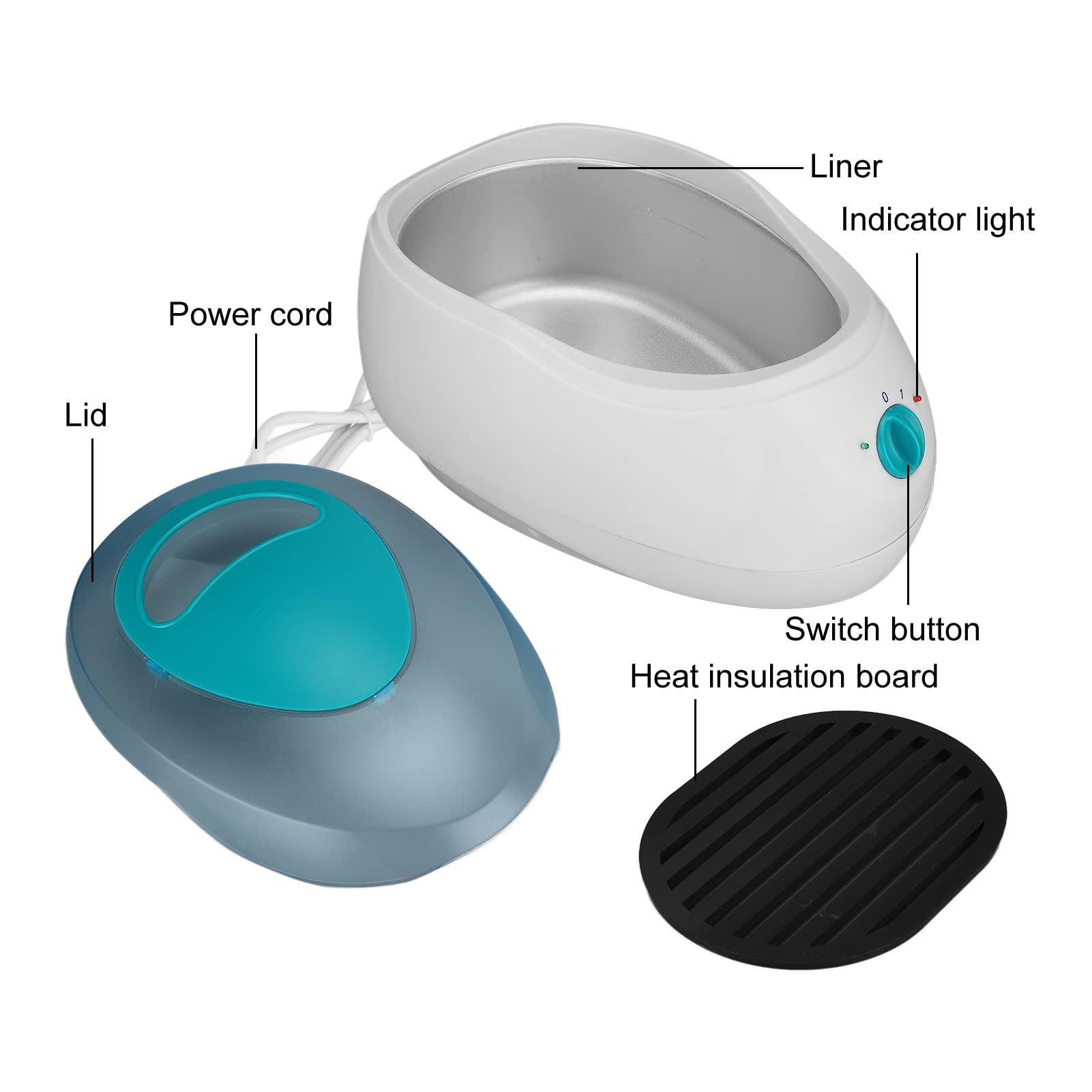 HURRISE Paraffin Wax Bath Machine, 2.3L Moisturizing Soothing Hand Feet Wax Spa Machine Kit Keep Warm Paraffin Hand Wax Machine for Arthritis(US)