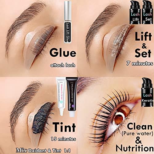 Libeauty Lash Lift And T-int Kit At Home Lash Lift With T i n t Black, Eyelash Lifting And D-y-e 10ml Airless Pump Lifts Lash up 6 Weeks KERATIN Lifting Create Voluminous Eye Look Rapidly