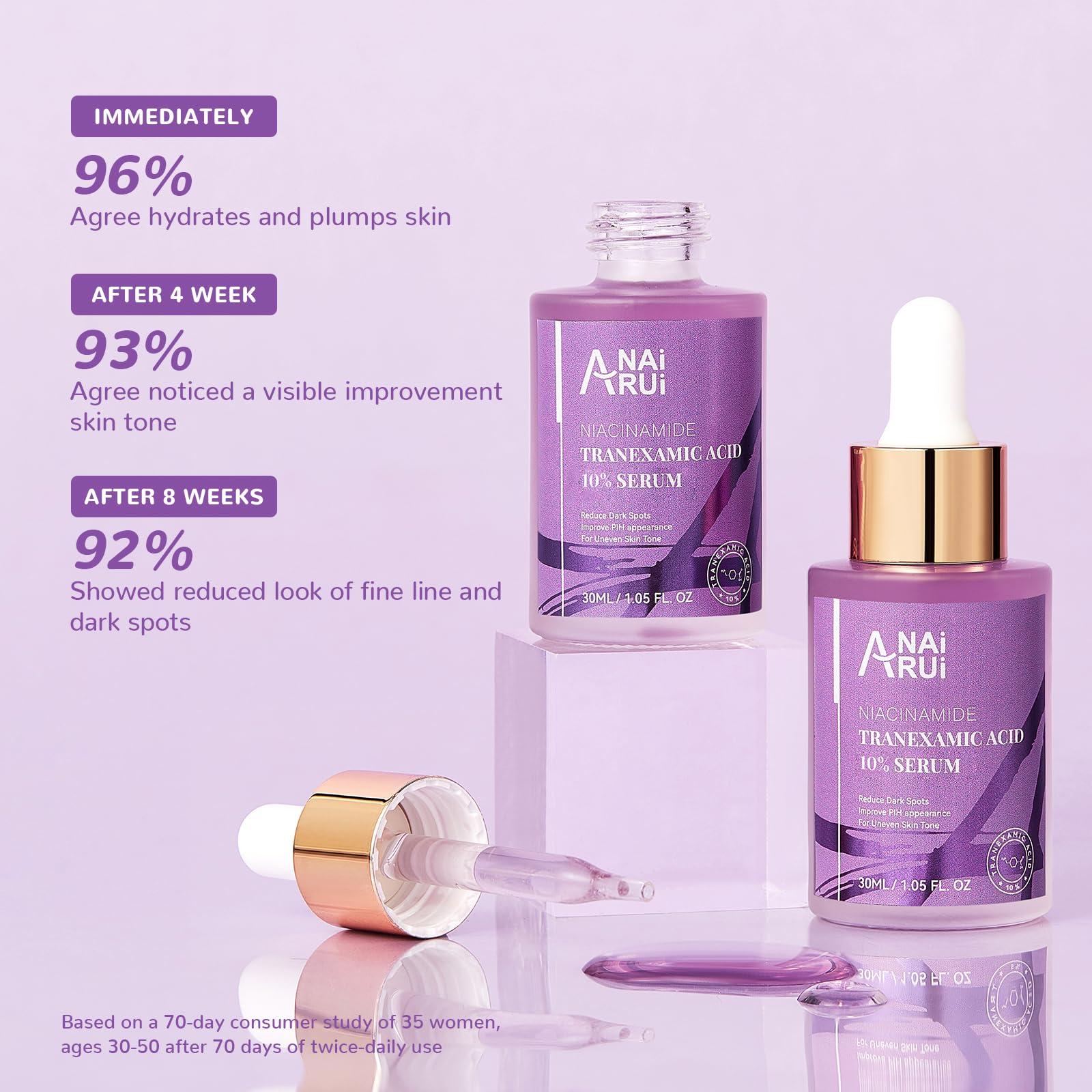 ANAI RUI ANAI RUI 10% Tranexamic Acid Serum With Niacinamide,Kojic acid, Arbutin,Ceramide, for Uneven Skin Tone 1.05 FL.Oz