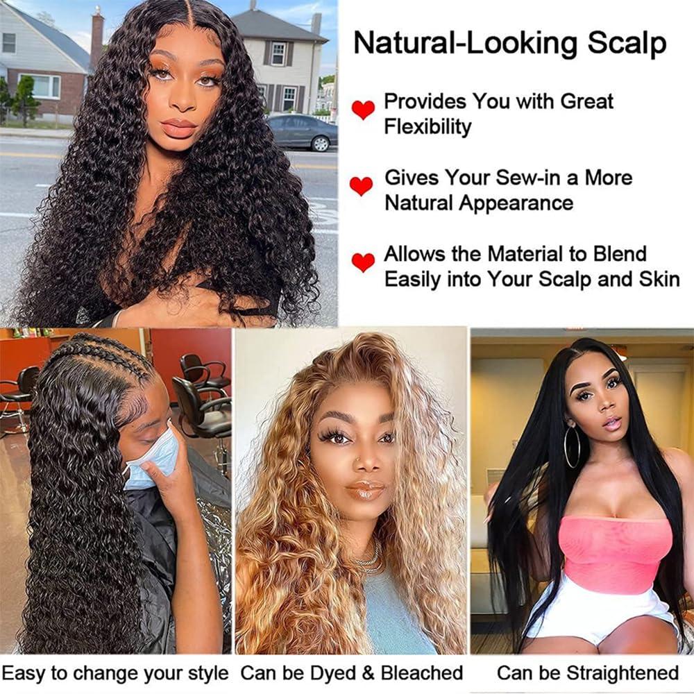 Mrladgo Deep Wave Bundles Human Hair 1 Bundle 14 Inch Brazilian Deep Curly Bundles 100% Unprocessed Virgin Human Hair Bundles Curly Deep Wave Bundles 100G Natural Black Color