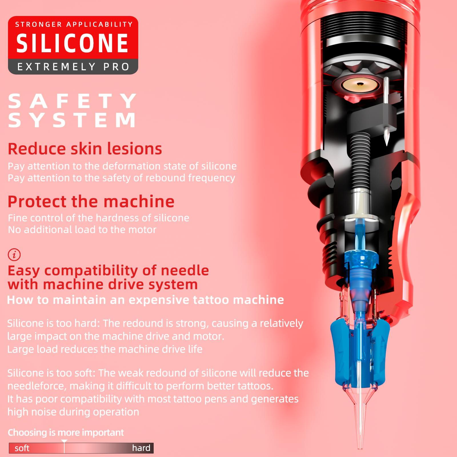 POSEIDON Poseidon 50Pcs Tattoo Cartridge Needles Assorted Mixed Size Round Liner Shader Magnum Curved/Round Mag # 12 Standard 3RL 5RL 7RL 9RL 5RS 7RS 9RS 7RM 9RM 9M1 Disposable Membrane for Tattoo Pen