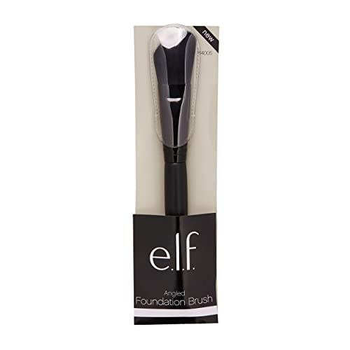 e.l.f. e.l.f Cosmetics Angled Foundation Brush, Synthetic Brush Designed for Precise Makeup Application