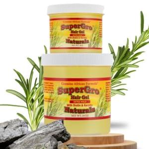 AFRICAN FORMULAS Genuine African Formula SuperGro Extra Hold Gel for Natural Hair Styling - 16 oz