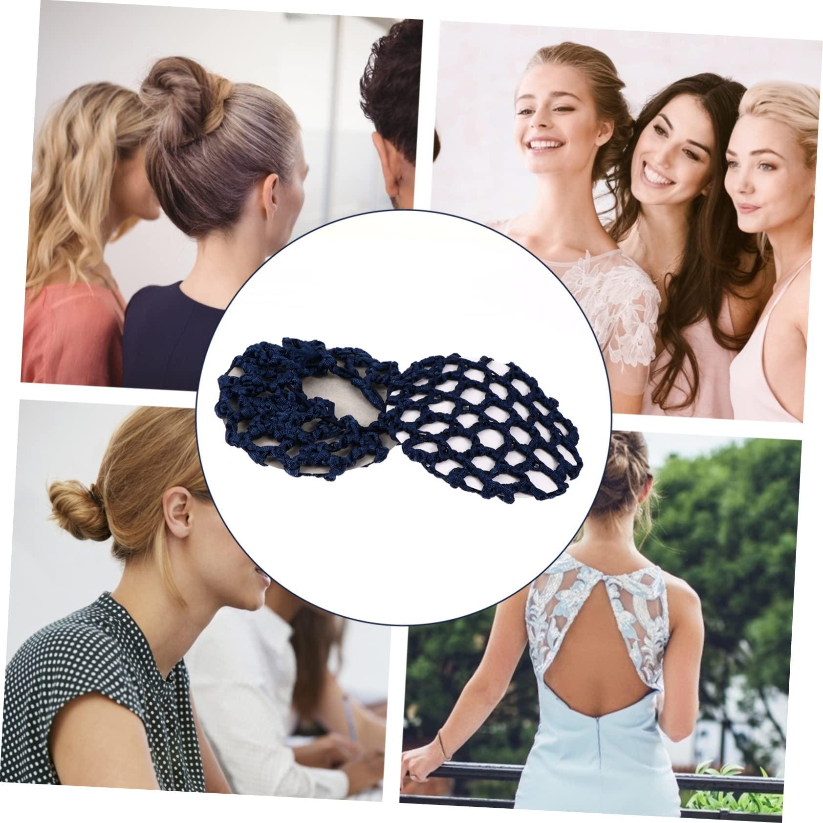 balacoo Balacoo 24 Pcs Elastic Mesh Hair Accessories Hair Net Hairnets Ballet Hair Accessories Skating Hair Accessories Hair Bun Girls Hair Accessories Bun Nets for Ballet Girls Invisible Hairnet