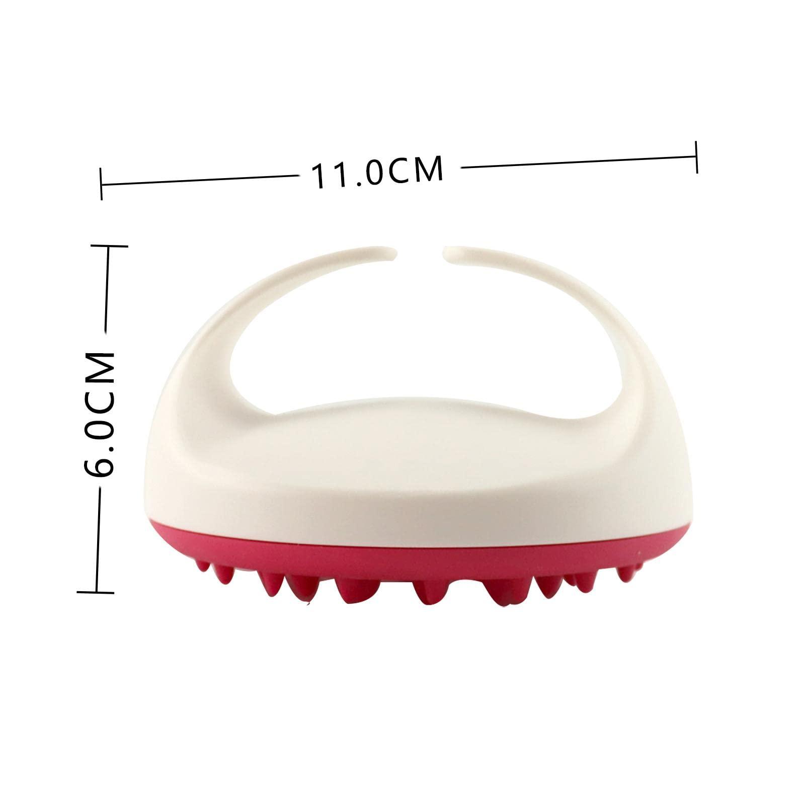 SDbrush 2pcs Scala Cellulite Massager and Remover Brush Mitt Massager BrushPurple and Black) 1redwith1purple