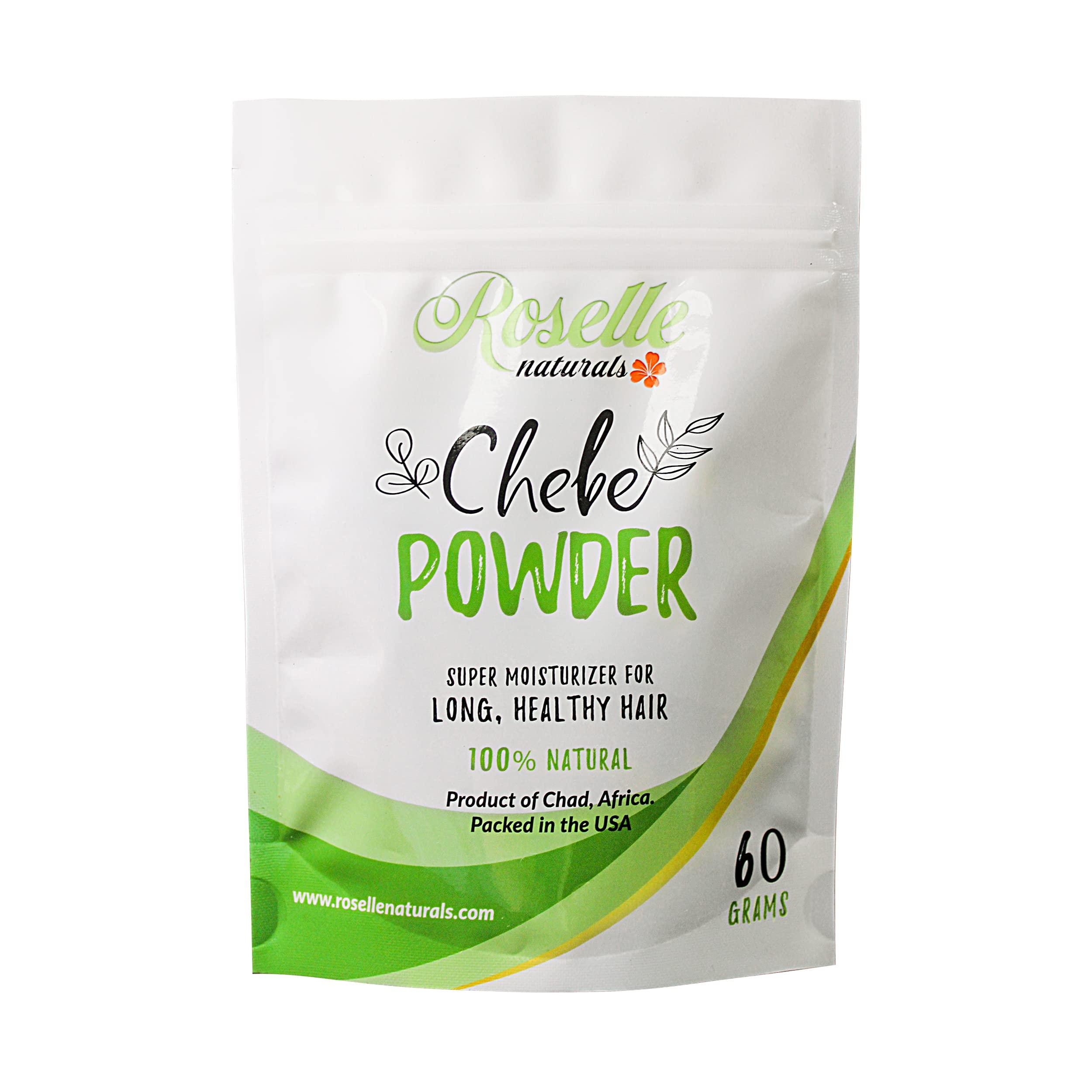 Roselle Naturals Roselle Naturals Chebe Powder Imported from Chad, Africa 60grams - Chebe Powder Organic Hair Mask, African Chebe Powder for Hair Growth Organic, Deep Moisturizing Hair Growth Powder, Chebe Hair Powder