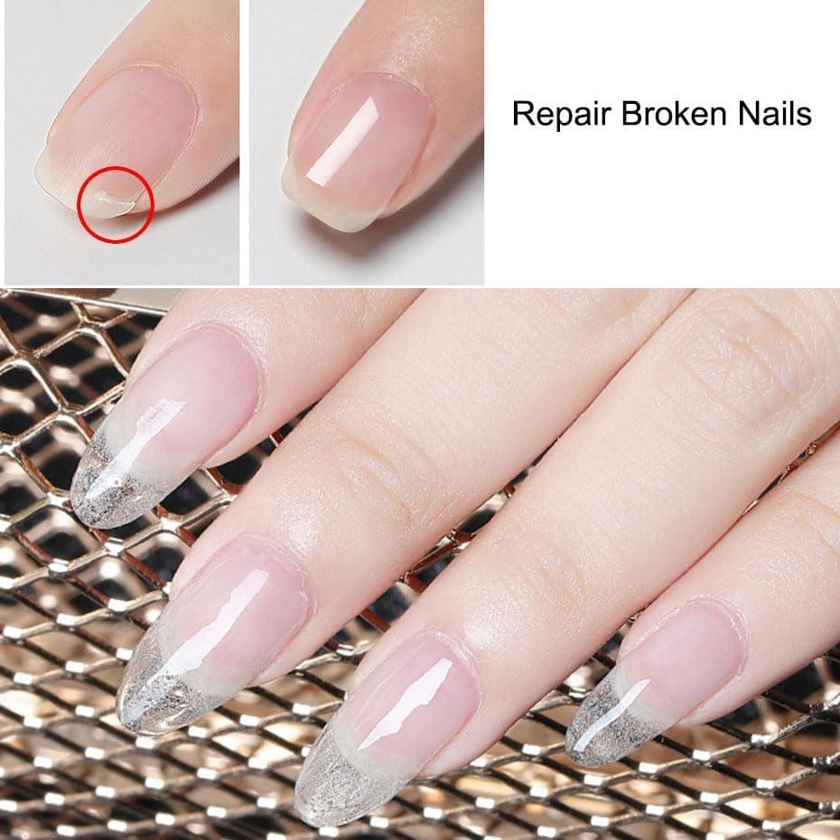 WUDIUP Nail Repair Protection Gel, Nail Repair Kit for Split Natural Nail, Broken Nail Repair Kit for Natural Nails, Nail Repair Kit With Brush, Easy Quick Fix, Home & Salon Use (1)