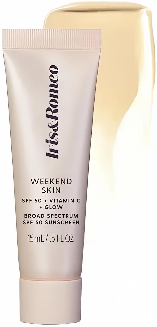 IRIS&ROMEO Iris&Romeo Mini Weekend Skin SPF 50 Instant Glow Tinted Mineral Sunscreen with Vitamin C - sheer luminosity