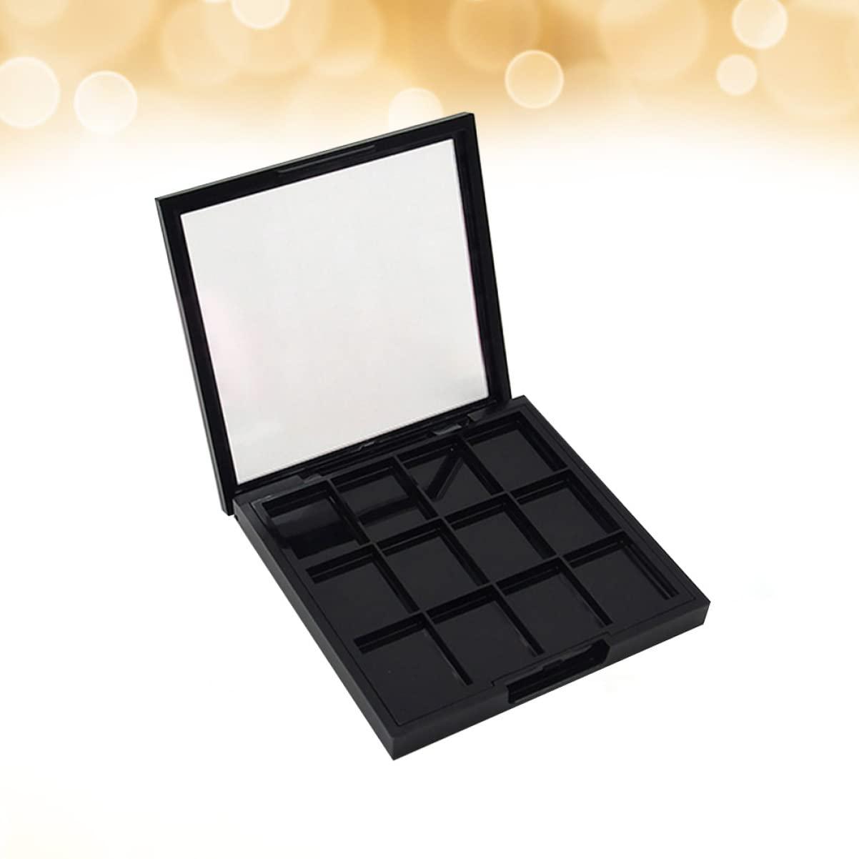 FRCOLOR FRCOLOR 12 Grid DIY Eye Shadow Dish Storage Box for Women Girls Beginners Empty Makeup Tte Palette