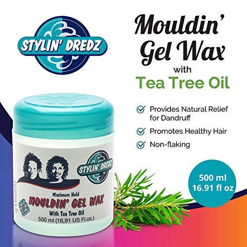 Stylin Dredz Stylin Dredz Mouldin' Gel Wax with Tea Tree Oil - Twist n Lock - Maximum hold (500 ml, Single)