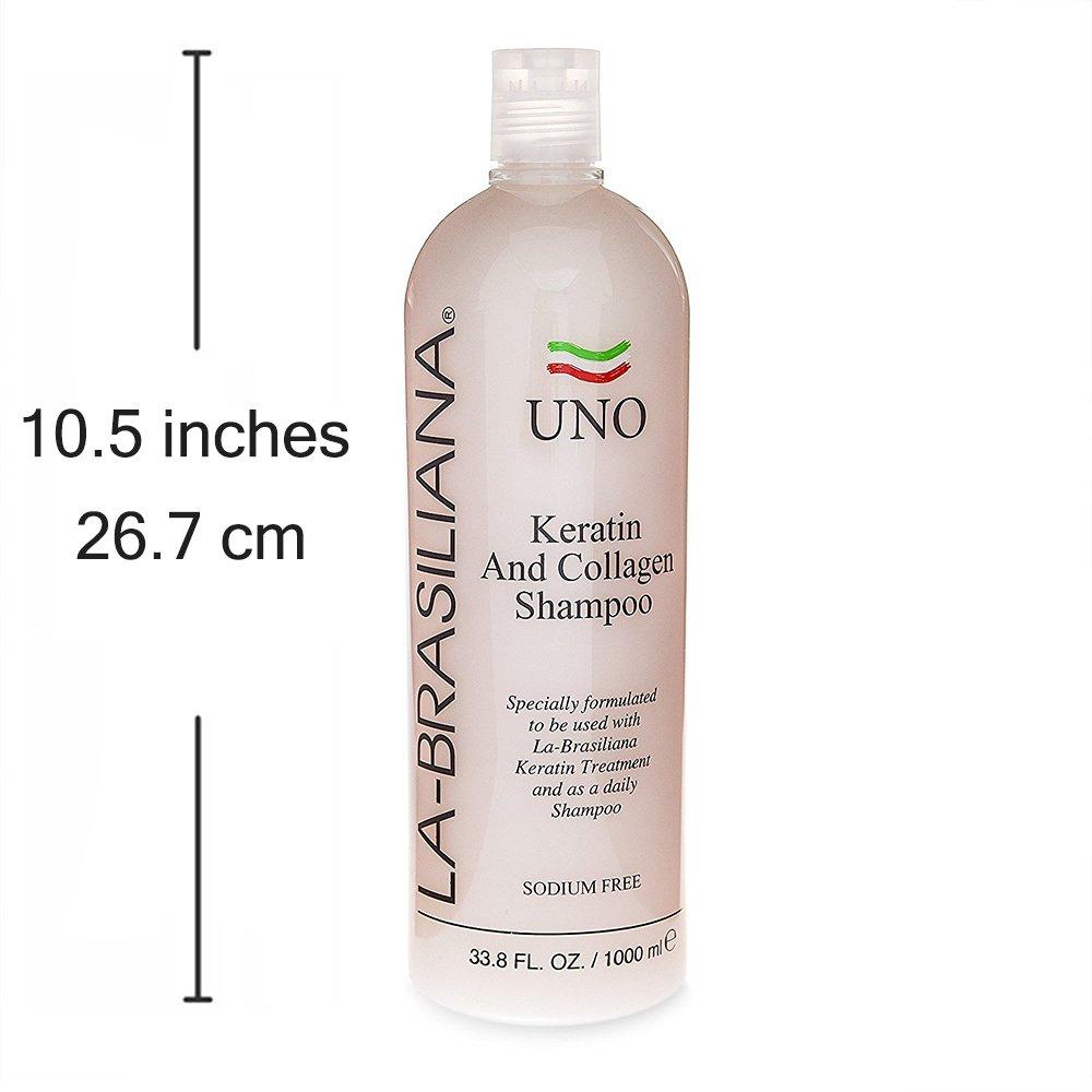 La-Brasiliana La-Brasiliana Uno Keratin and Collagen Shampoo, 33.8 fl.oz.