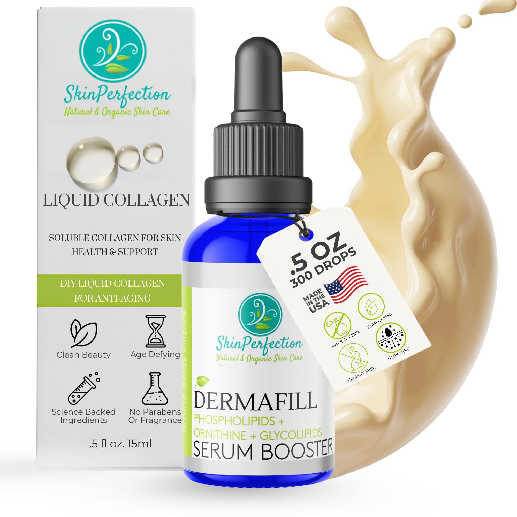 Skin Perfection Skin Perfection Adipofill Wrinkle Filler - Anti Aging Serum with Patented L-ornithine Amino Acid for Plump Up Under-Eye Hollowness & Nasolabial Lines - DIY Face Serum for Women Mix with Any Skincare