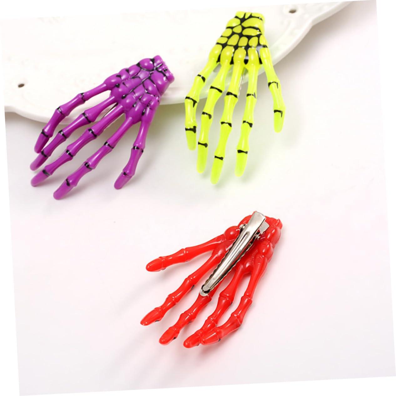 Didiseaon Didiseaon 6 Pcs Skeleton Hair Clip Creative Hair Women Hair Pin Hairclip Halloween Barrette Halloween Hair Clip Skeleton Barrette Women Hair Clip Hair Clips Miss Personality Headgear