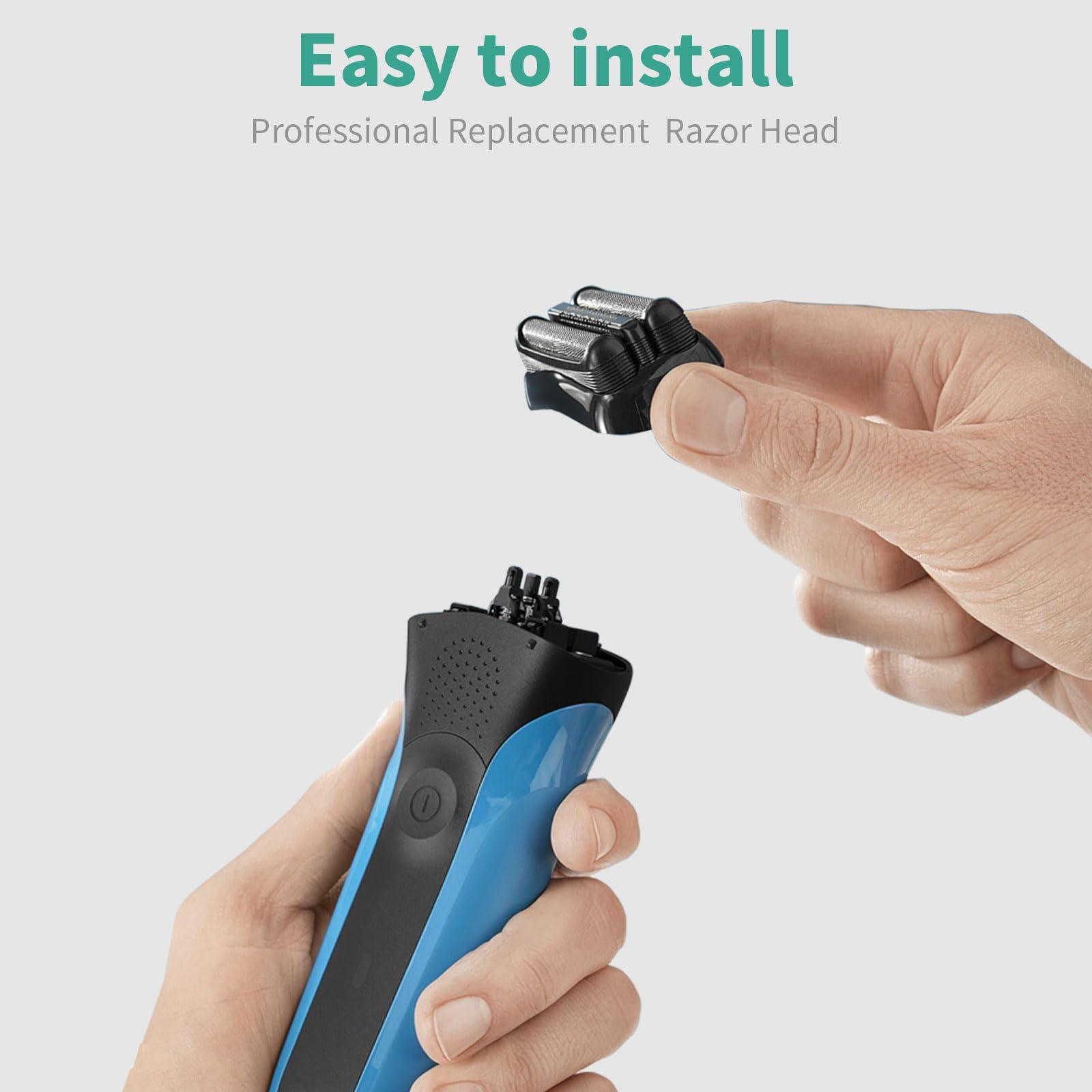Lnauy Replacement Head Compatible with Braun Series 3-32B Shaver Replacement Head Compatible with Braun S3 3040S 3000S 3050CC 3010S 3070CC 3080S 3090S 310S 3020S 330S Electric Razor Accessories