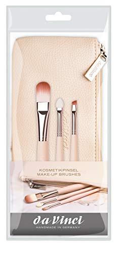 da Vinci Brushes da Vinci Cosmetic Series "Style" Set 4837 - 3 Brush Set with luxury case - Contains Foundation Brush, Eyebrow Liner & Applicator - Made in Germany