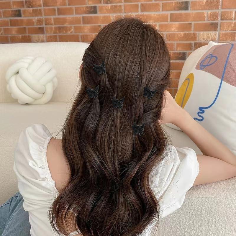 YALLNASL Black Butterfly Hair Clips Claw Small Hair Butterfly Clips for Women Butterfly Hair Barrettes for Thin Thick Hair Accessories Butterfly Clips for Girls Butterfly Hair Claw Pin 40 Pcs