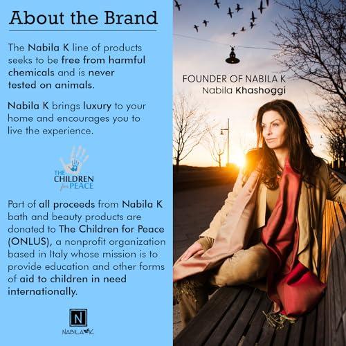 Nabila K Glycerin Bar Soap Set of 3#5 - Natural, Vegan-Friendly, Hypoallergenic - Moisturizing and Hydrating with 100% Vegetable Glycerin - Sulfate-Free, Paraben-Free, Chemical-Free - 4.5 oz Each