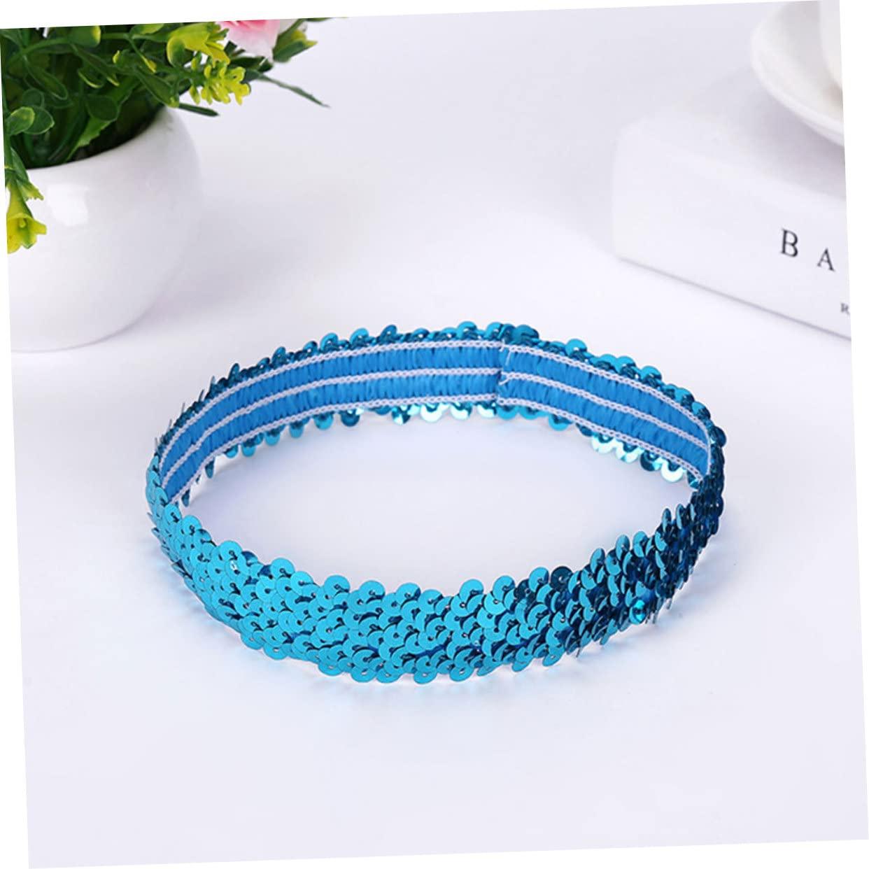 Beatifufu Beatifufu 12pcs Stretch Sequin Headband Yoga Headbands for Women Sparkly Headband Sequin Headbands for Women Headband for Women Glitter Headband Women Headband Fashion Scarf Women\'s Sequins