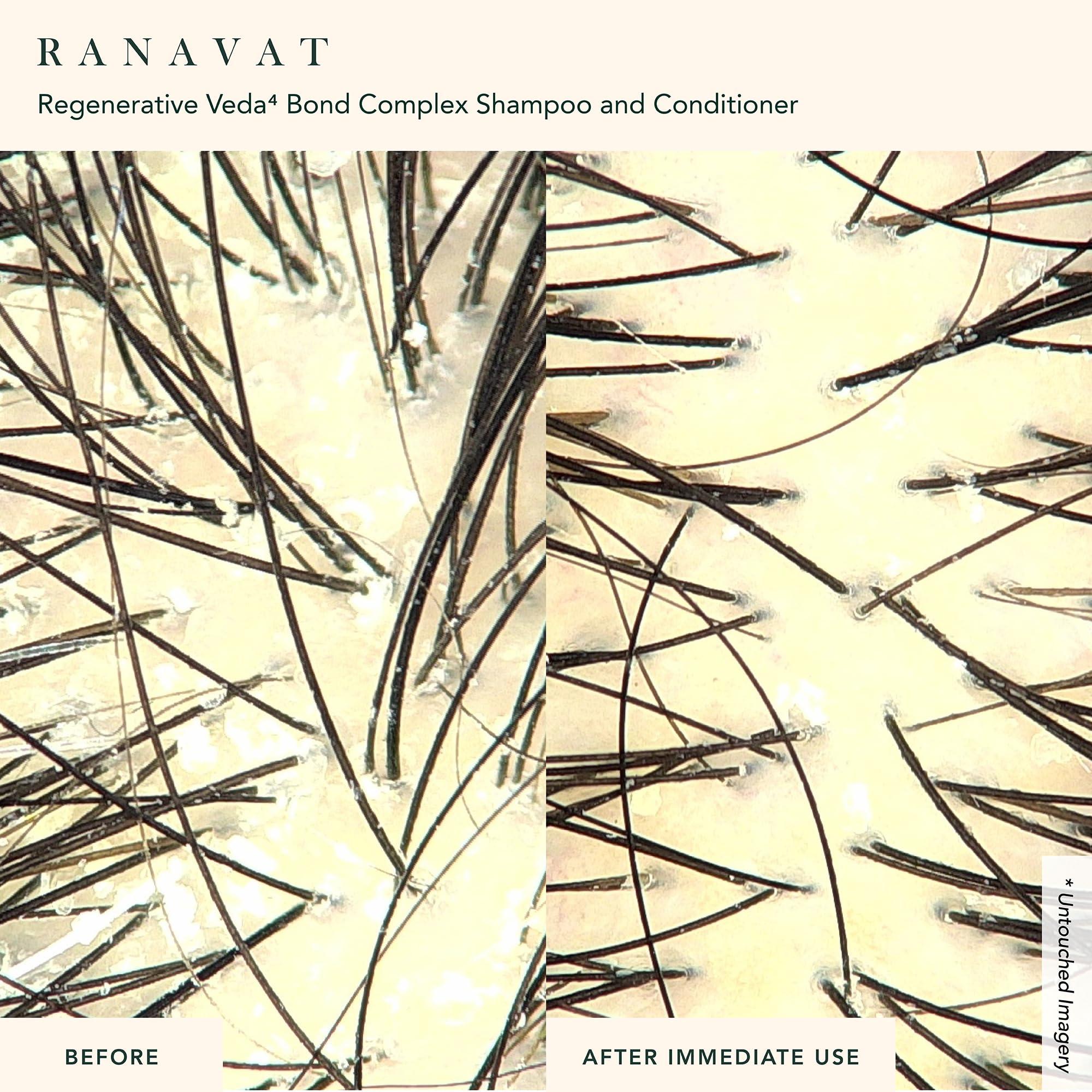 RANAVAT BOTANICS RANAVAT BOTANICS RANAVAT Regenerative Hair Care Bundle - Mend Breakage & Split Ends with Bond Strengthening Ayurvedic Shampoo, Conditioner & Glossing Hair Mask - 3 Piece