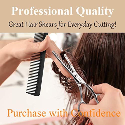 JASON JASON 6" Blending Hair Scissors, 30 Teeth Hair Thinning Scissor Professional Trimming Hair Cutting Shears for Barber, Hairdresser, Stylist, Women and Men, Japanese 440C Stainless Steel