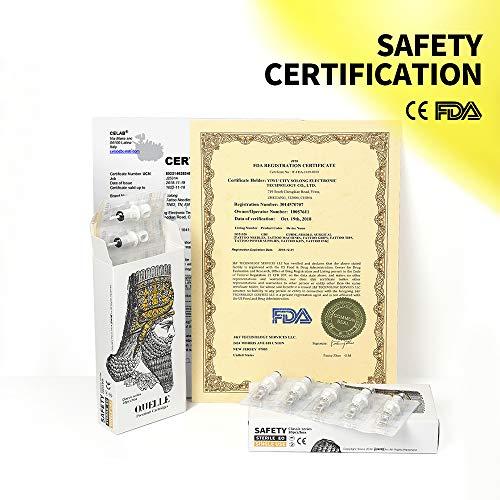 Hawink Hawink Tattoo Cartridge Needles #10 Bugpin 7 Curved/Round Magnum M-Taper 20PCS with Membrane Professional Disposable EN05S-20-1007RM