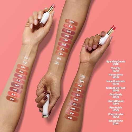 REVLON REVLON Super Lustrous Glass Shine Balm, Hydrating Tinted Lip Balm, Sheer, Glossy Shiny Finish, 003 Honey Shine, 0.11 oz