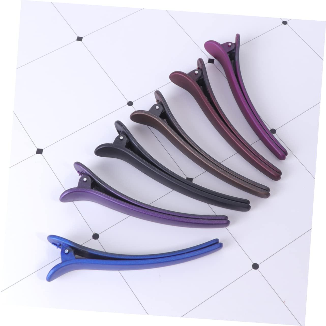 CALLARON CALLARON 12pcs Frosted Hair Clips Hair Barrettes Duck Billed Hair Clips Women Hair Clips Glossy Hair Clips