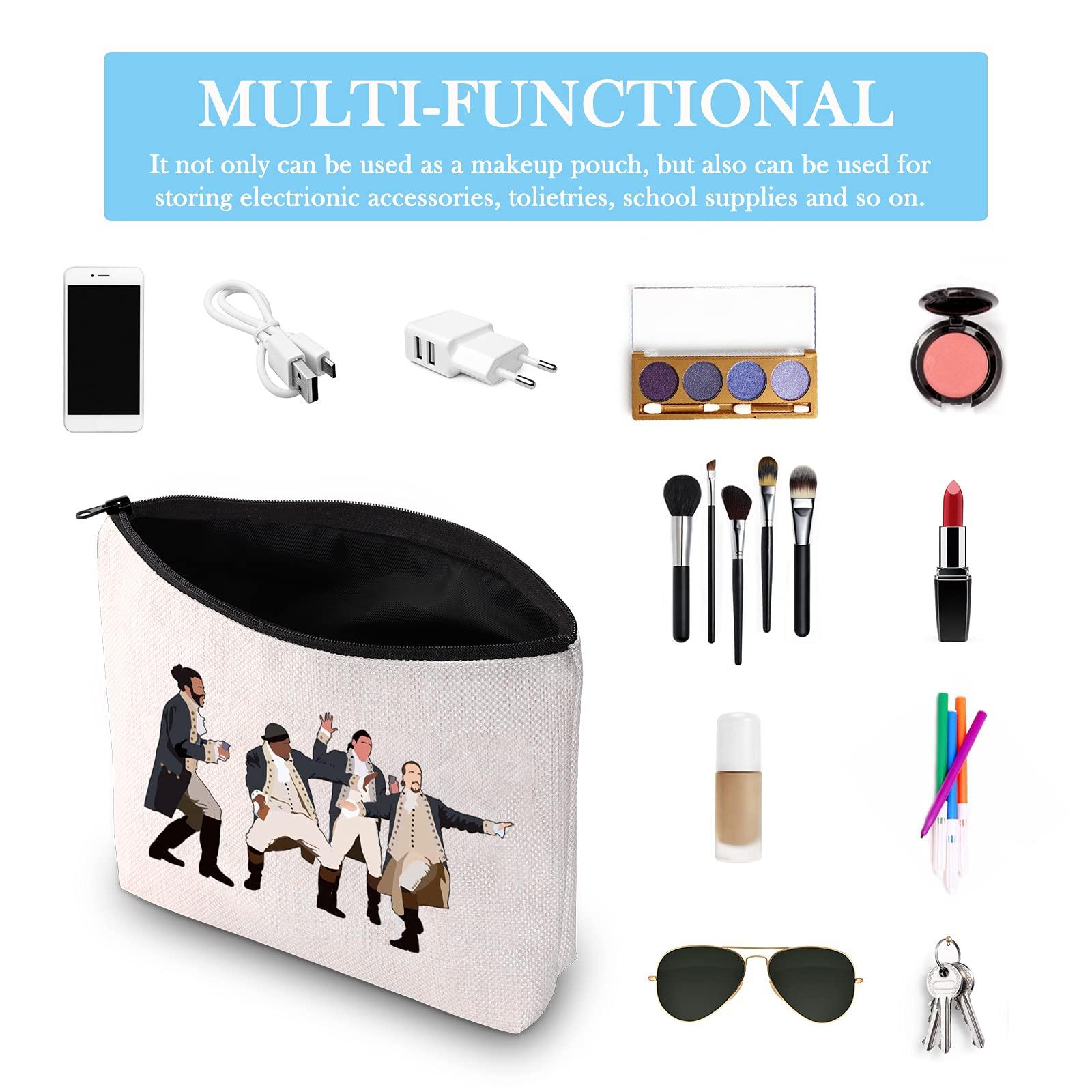 GJTIM GJTIM Hamlton Gift Broadway Musical Theatre Makeup Bag Accessory Zipper Pouch for Fans (Hamilton Musical Makeup)