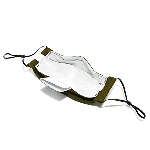 Graf Lantz Graf Lantz Zenbu Organic Cotton Face Mask - Petite Over Ear with Adjusters - Reusable & Machine Washable (Petite, Olive)