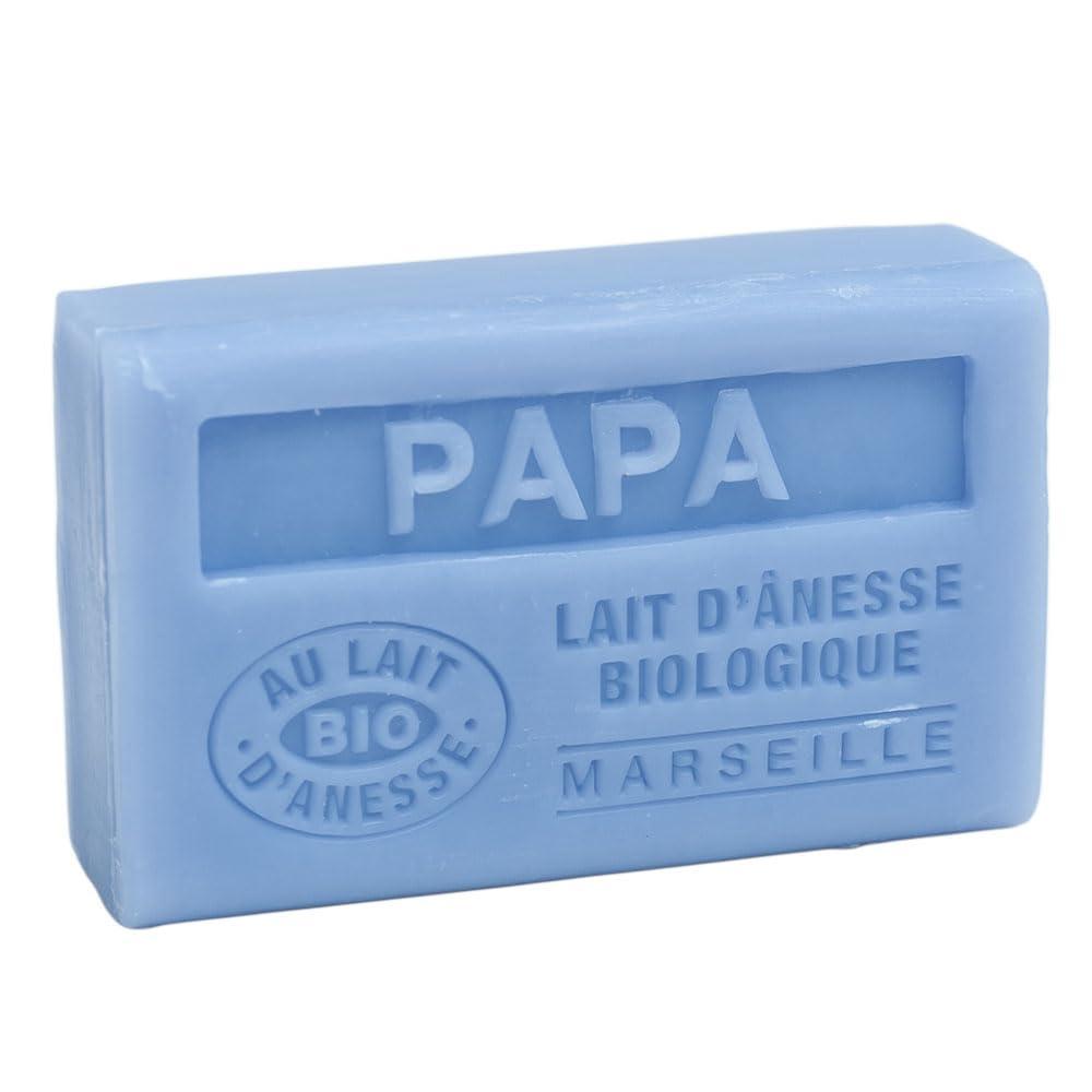 Label Provence Nature Label Provence Savon de Marseille - French Soap Made With Fresh Organic Donkey Milk - Father's Fragrance (Papa) - 60 Gram Bar - Set of 3